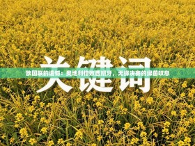 欧国联的遗憾：奥地利惜败西班牙，无缘决赛的绿茵叹息